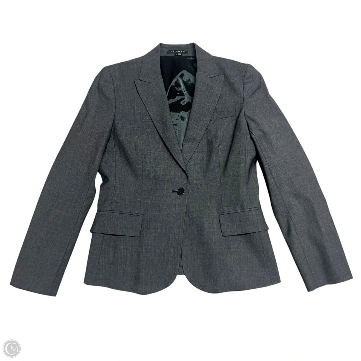 Blazer By Theory In Grey, Size: L