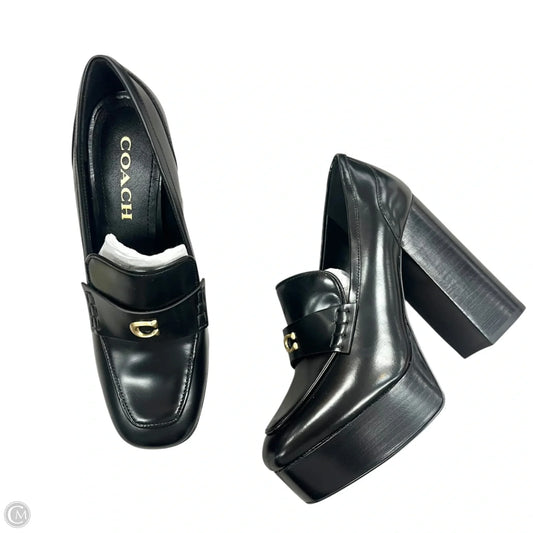 Shoes Designer By Coach In Black, Size: 7.5