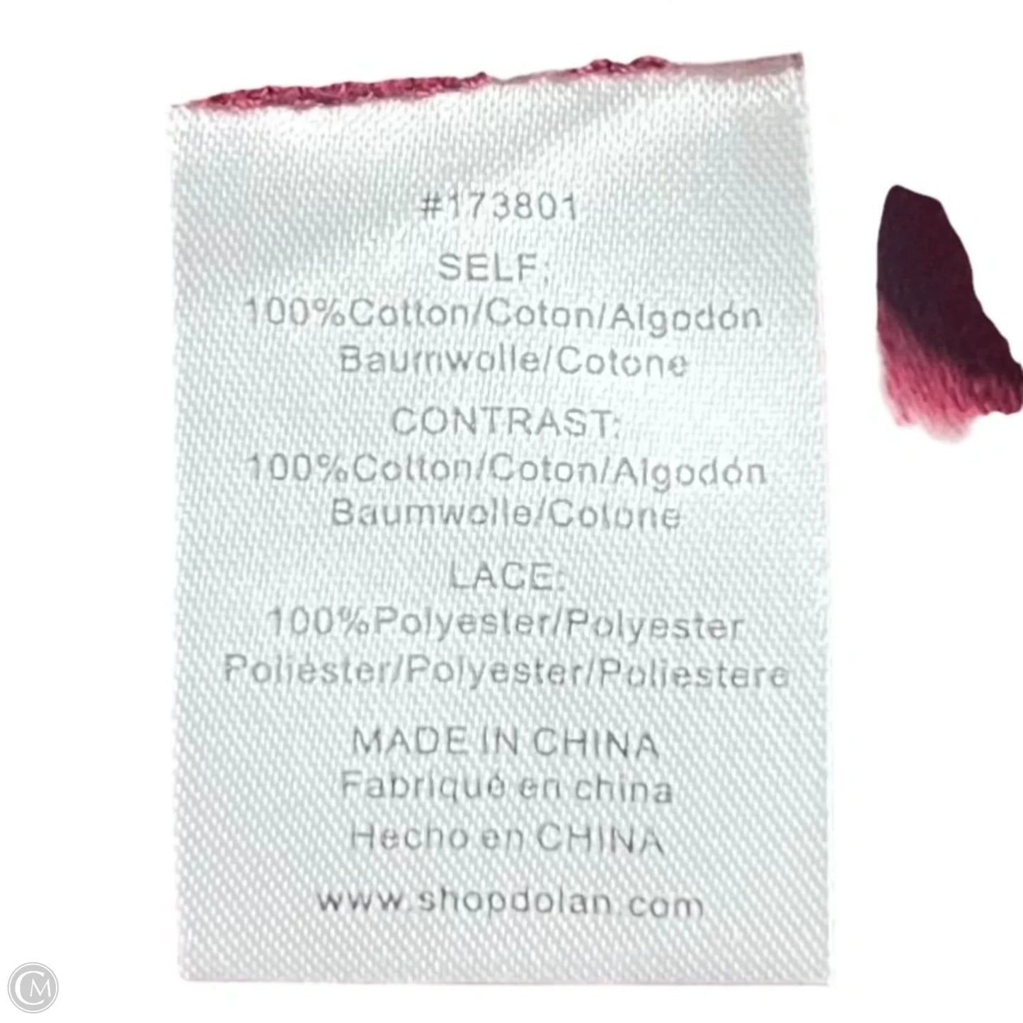 Top Short Sleeve By Dolan Left Coast In Red, Size: L