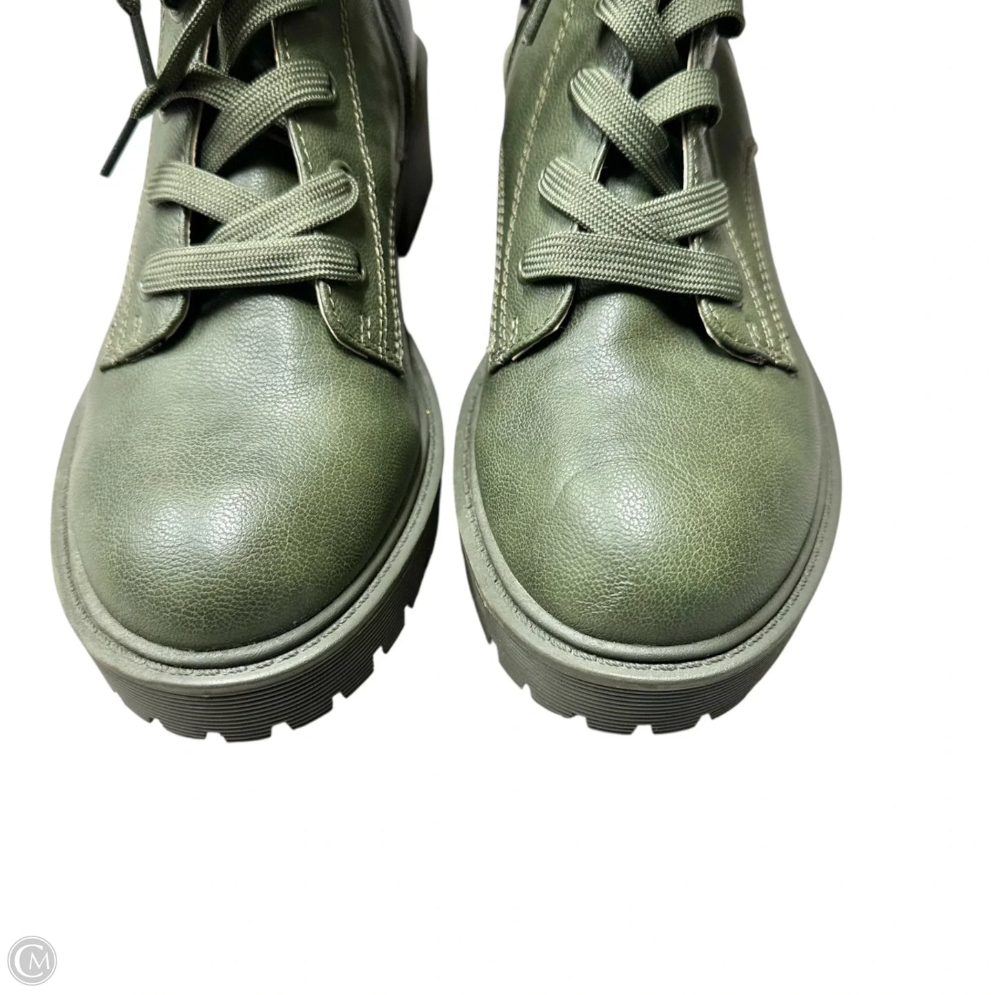 Boots Combat By Guess In Green, Size: 7.5