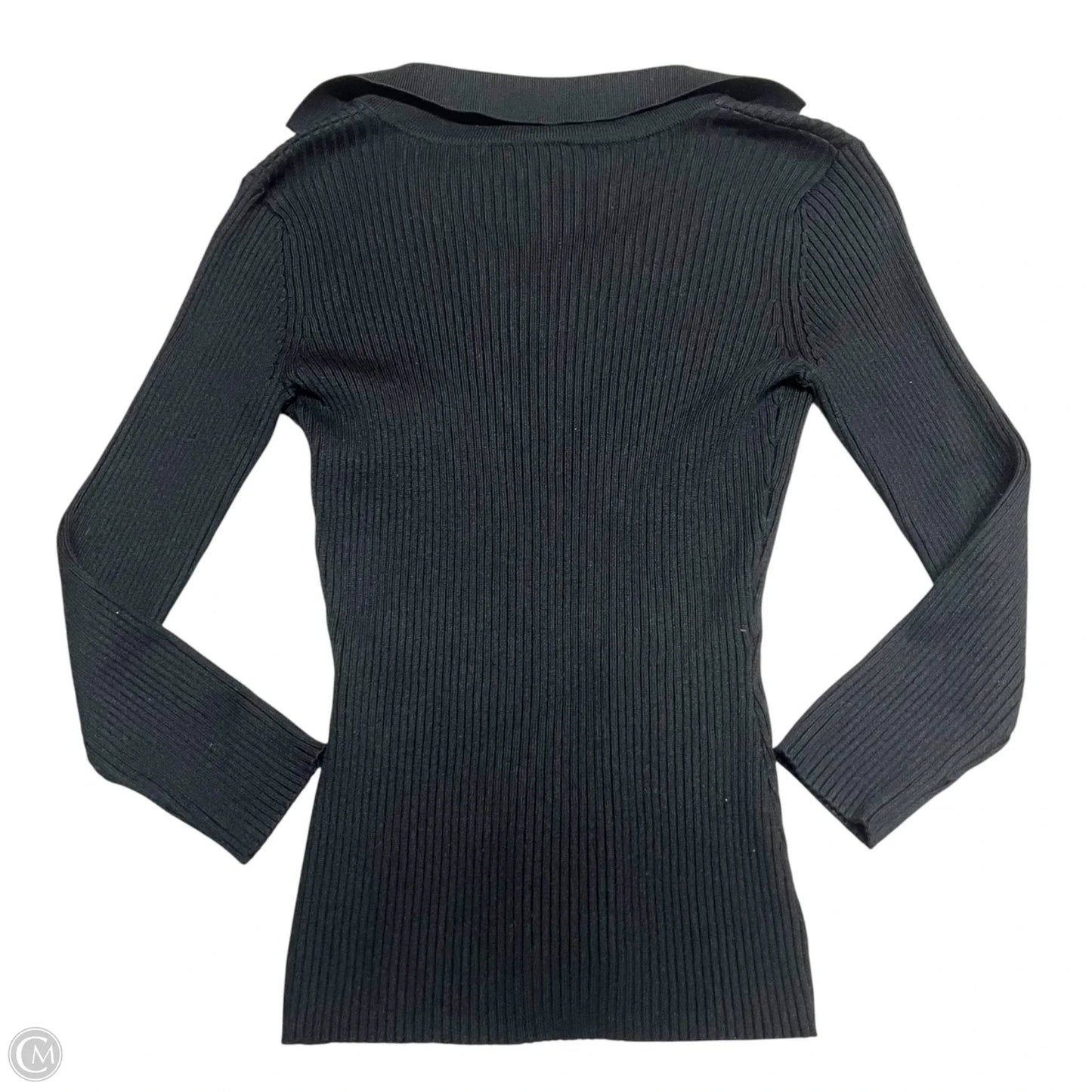 Sweater Short Sleeve By Inc In Black, Size: S