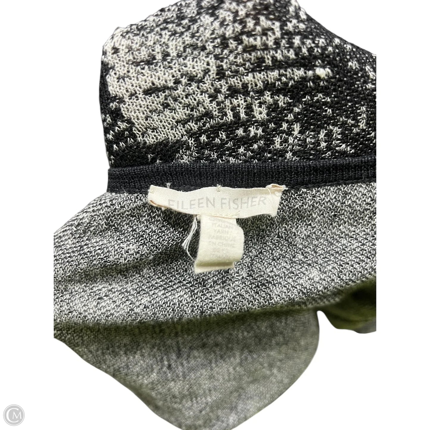 Sweater Cardigan By Eileen Fisher In Black, Size: Xl