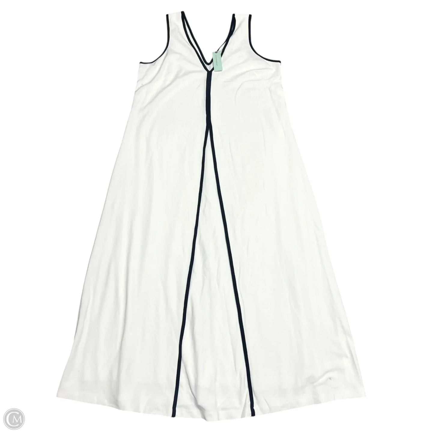 Dress Casual Maxi By Maeve In Black & Cream, Size: 1x