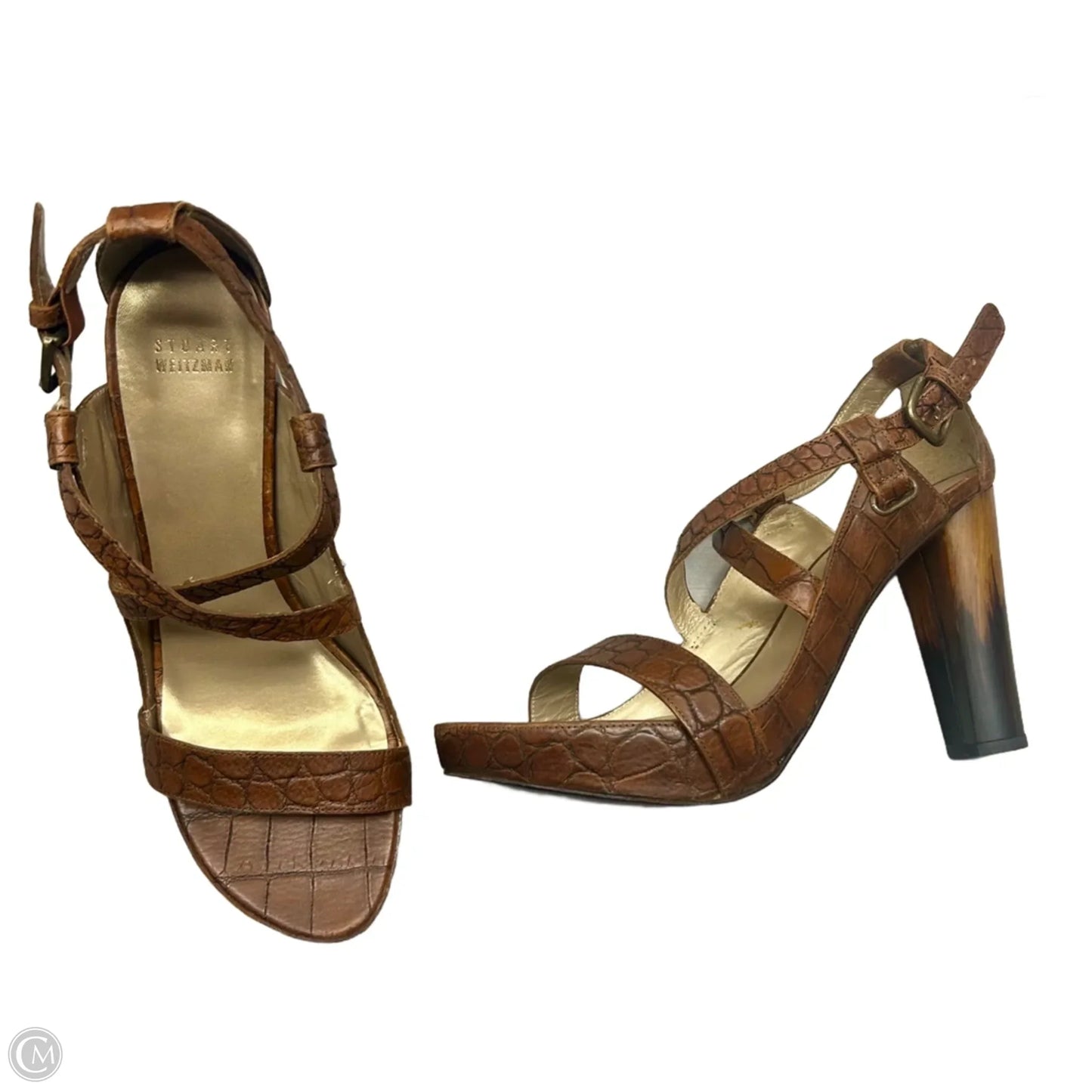 Sandals Designer By Stuart Weitzman In Tan, Size: 9