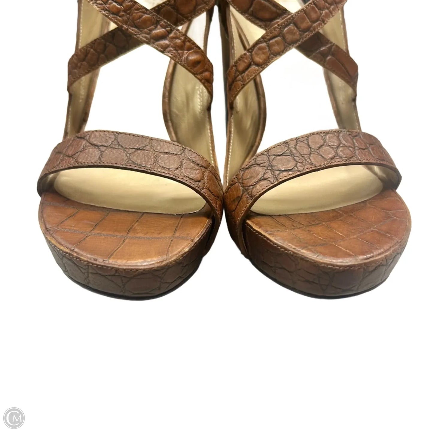 Sandals Designer By Stuart Weitzman In Tan, Size: 9
