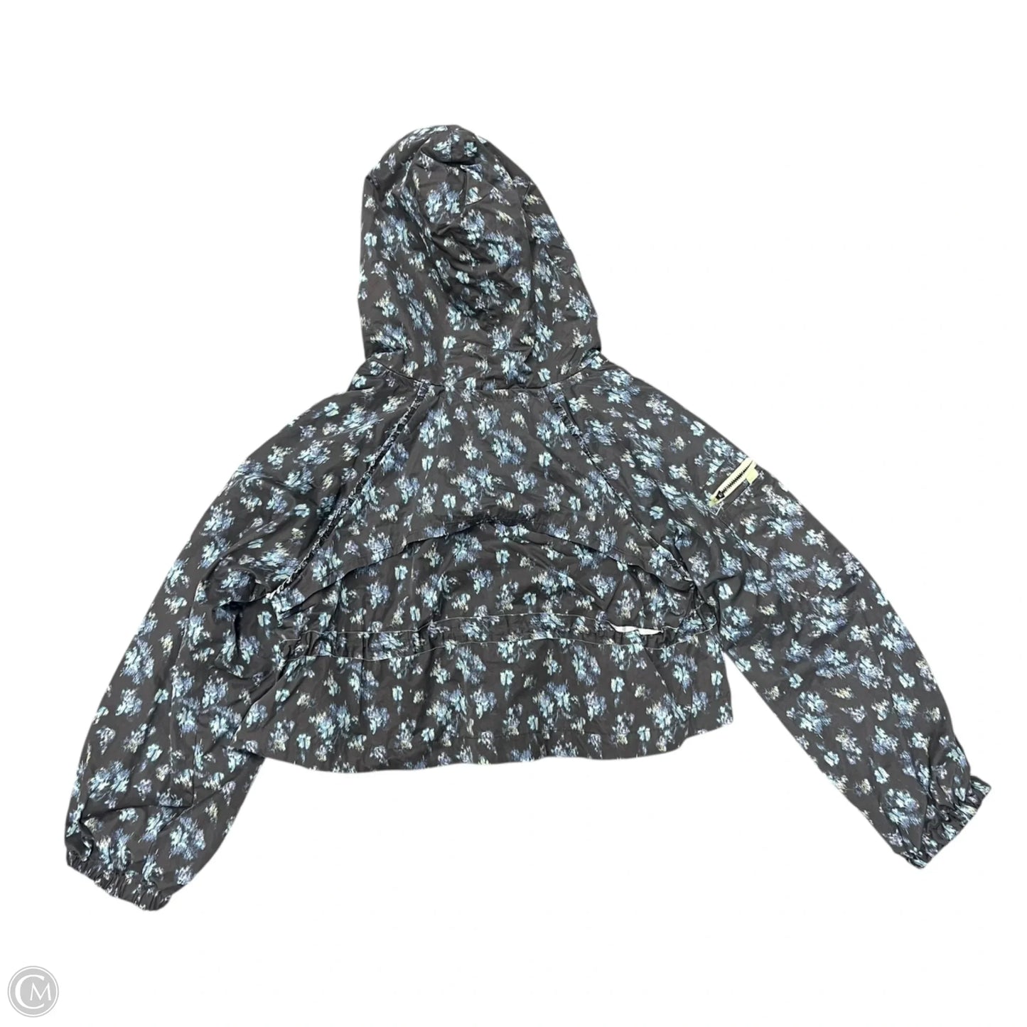 Athletic Jacket By Free People In Blue & Grey, Size: M