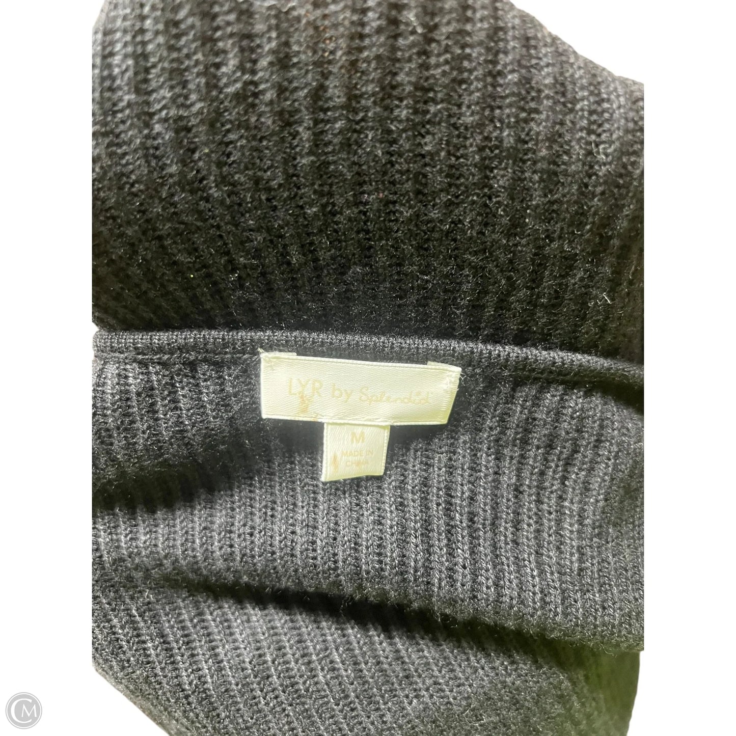 Sweater Short Sleeve By Splendid In Black, Size: M