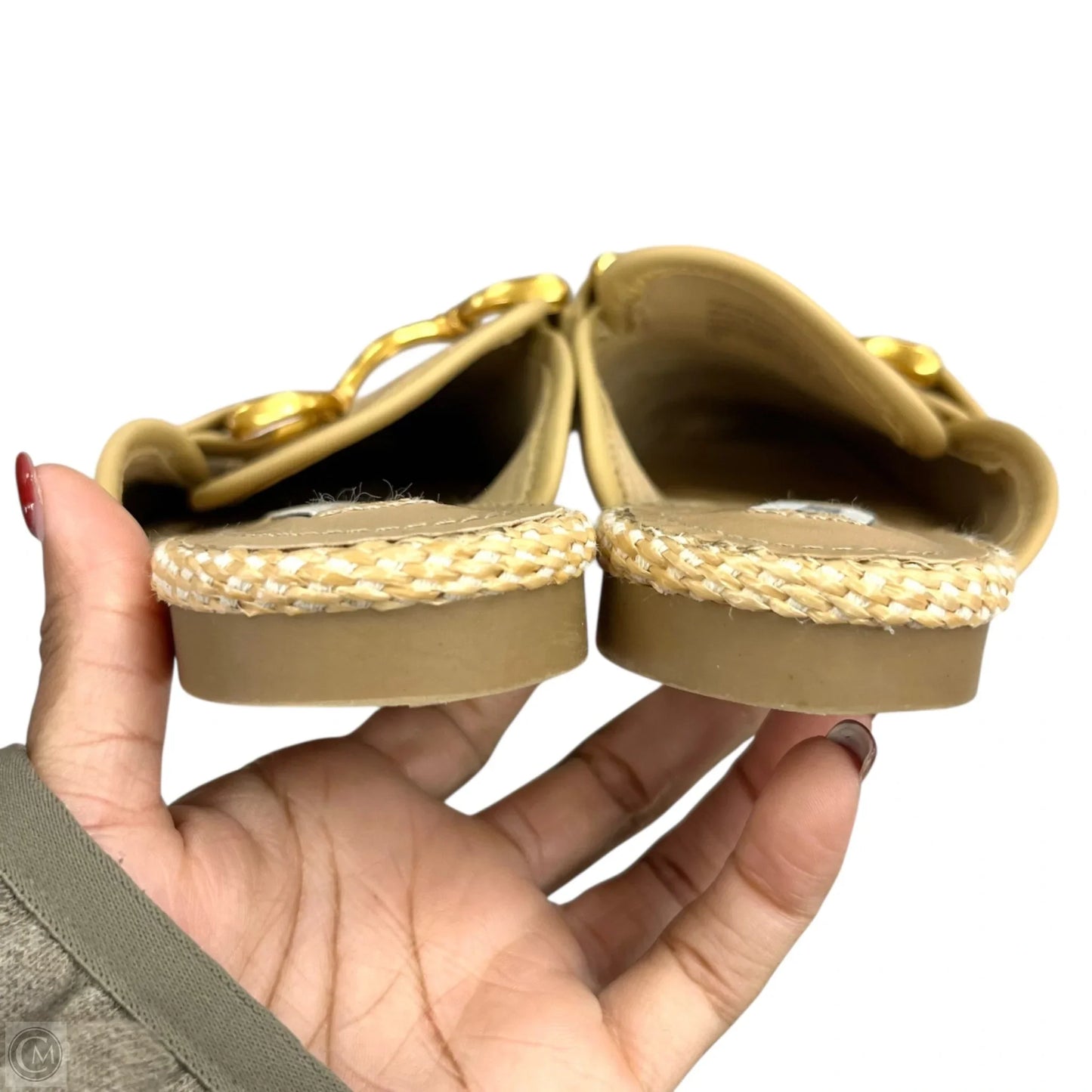 Shoes Flats By Steve Madden In Gold & Tan, Size: 6.5