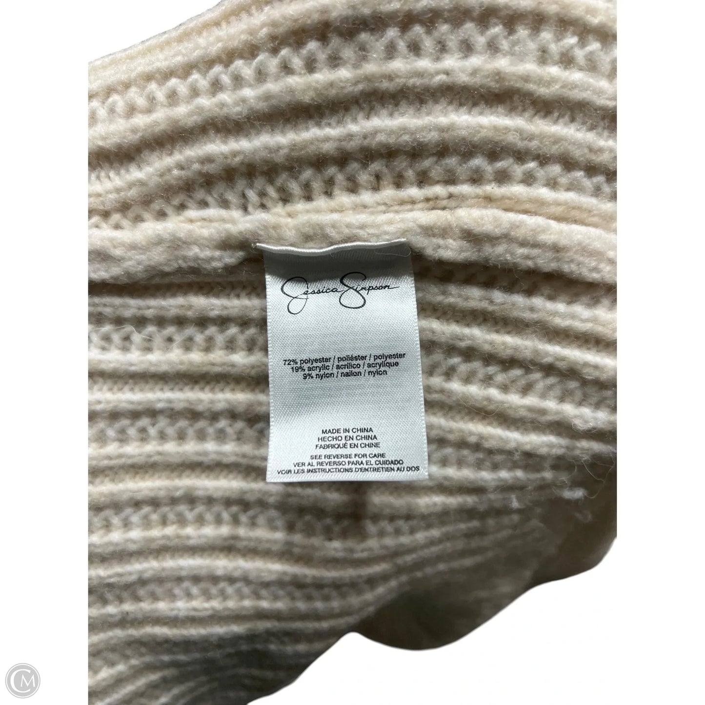 Sweater By Jessica Simpson In Cream, Size: L