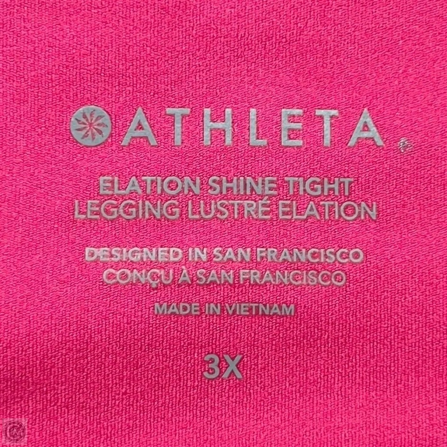 Athletic Leggings By Athleta In Pink, Size: 22