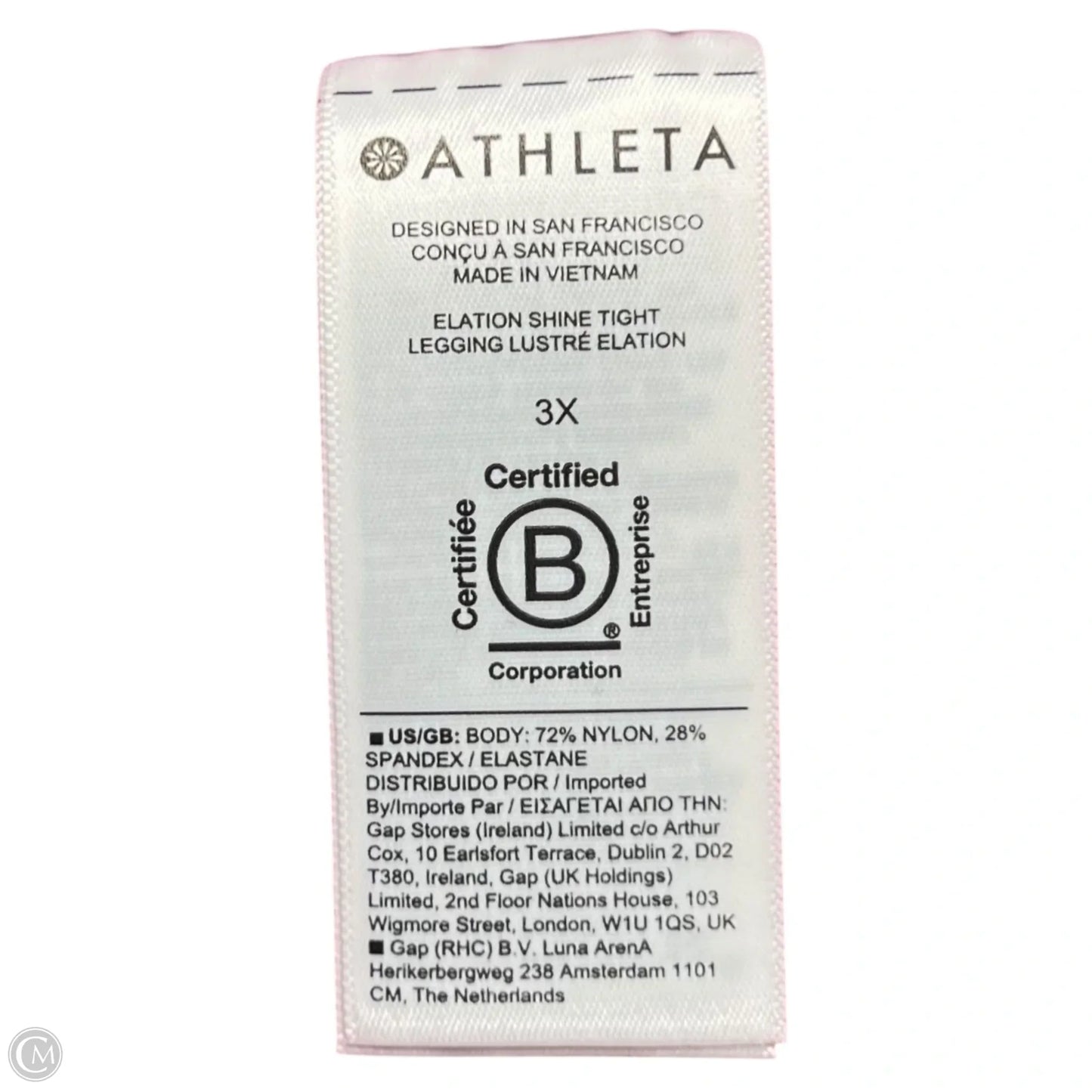 Athletic Leggings By Athleta In Pink, Size: 22