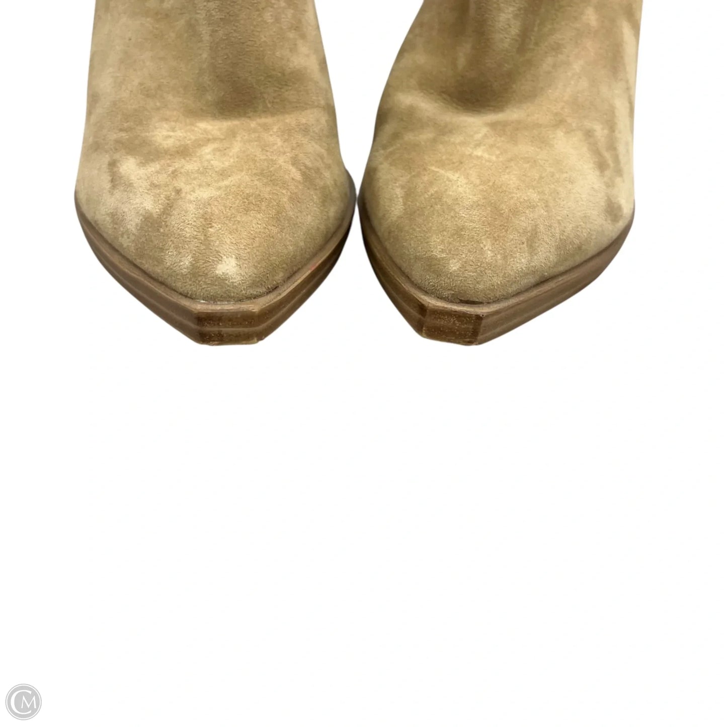 Boots Ankle Heels By Steve Madden In Tan, Size: 6.5