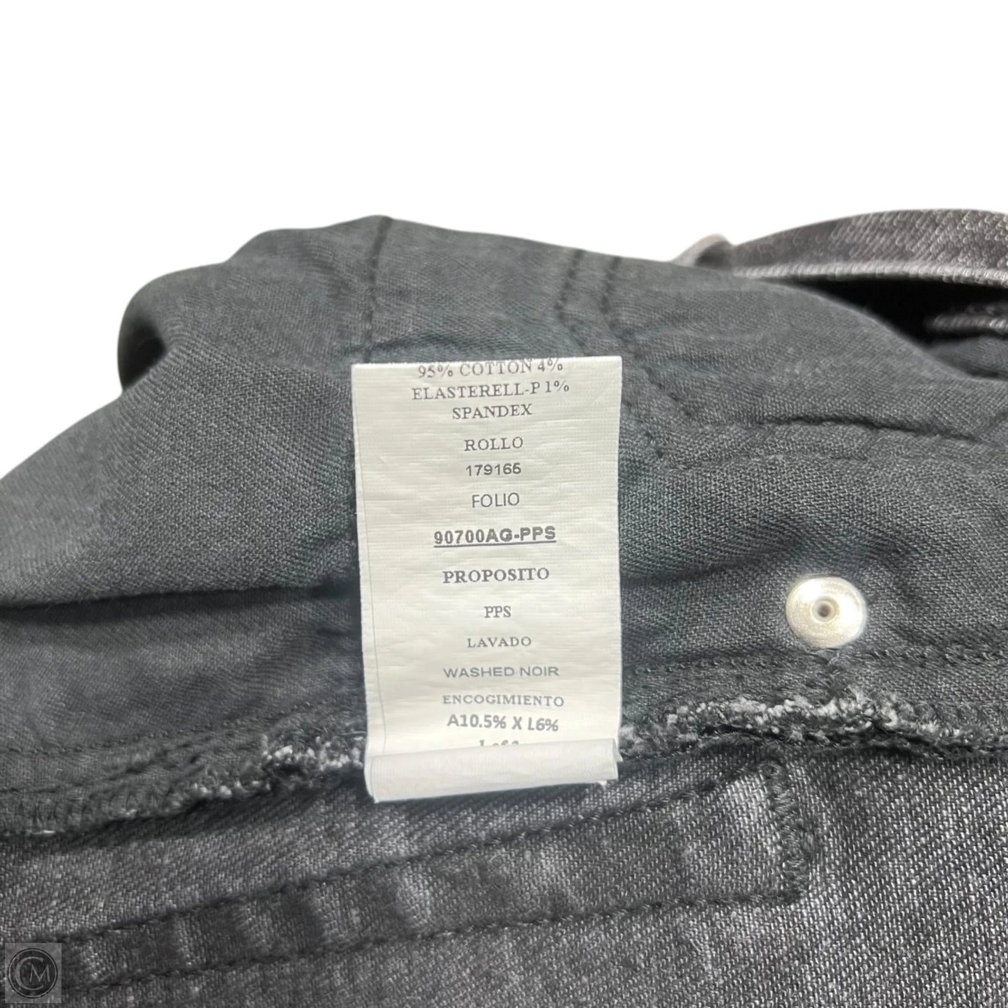 Jeans Straight By Redone In Black Denim, Size: 2