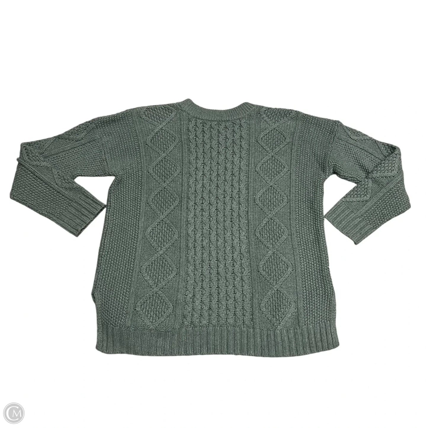 Sweatshirt Collar By Madewell In Green, Size: M
