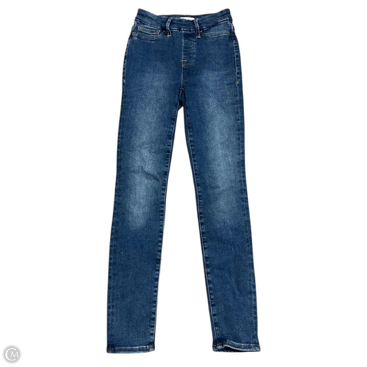 Jeans Skinny By Good American In Blue Denim, Size: 0