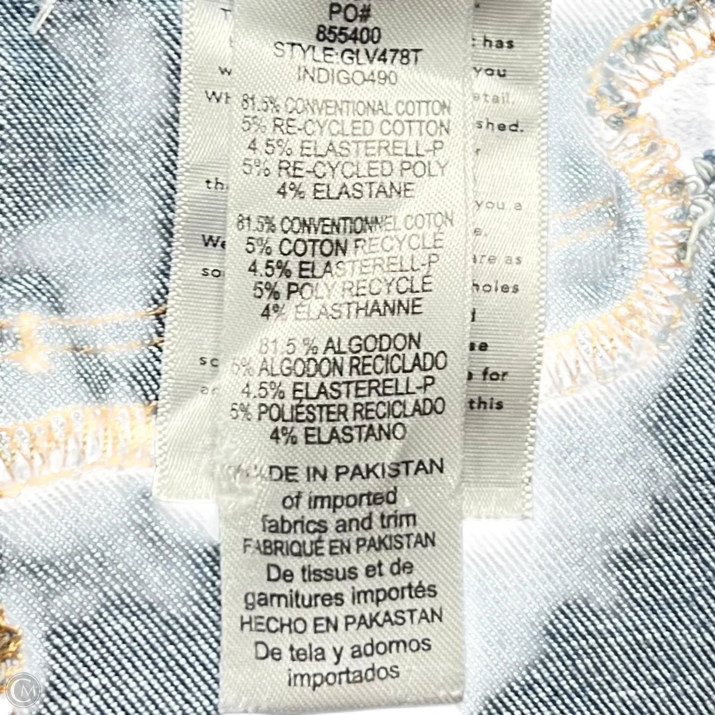 Jeans Skinny By Good American In Blue Denim, Size: 0