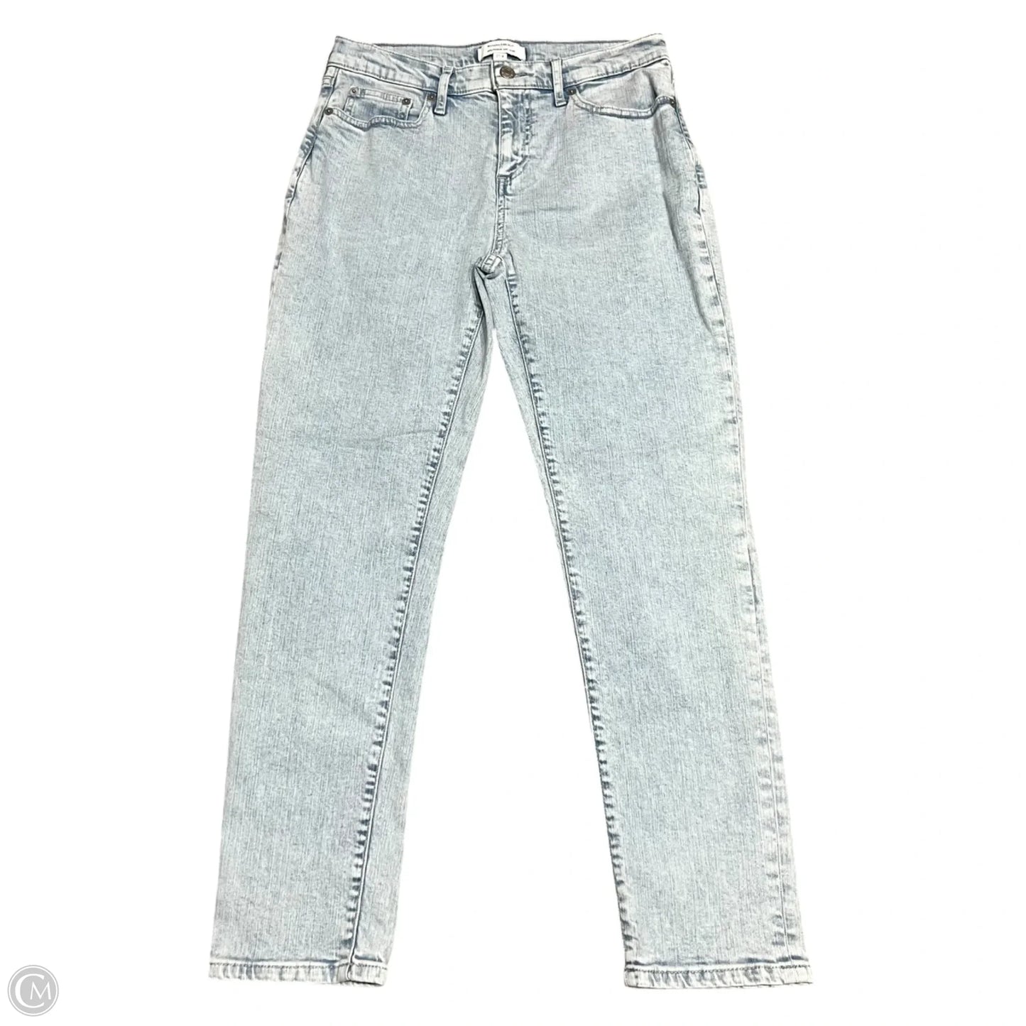 Jeans Straight By Banana Republic In Blue Denim, Size: 4
