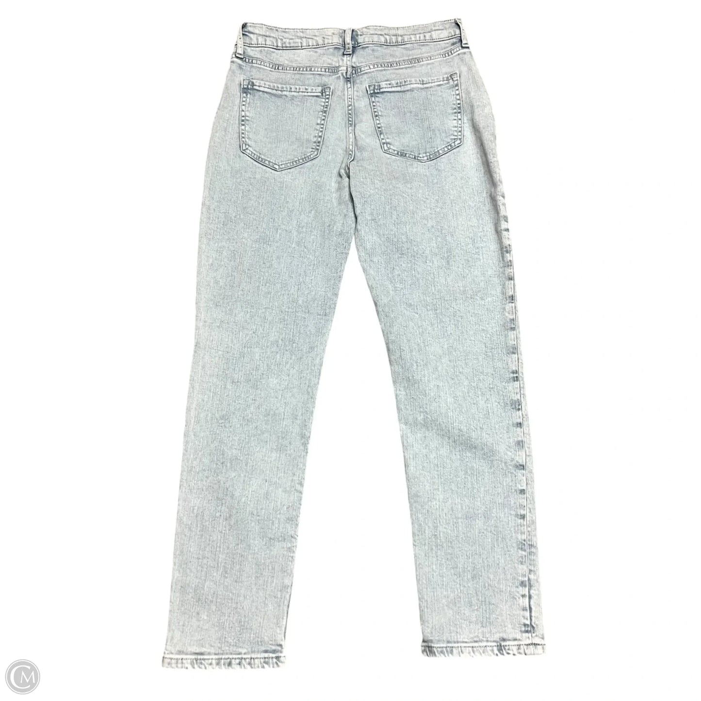 Jeans Straight By Banana Republic In Blue Denim, Size: 4