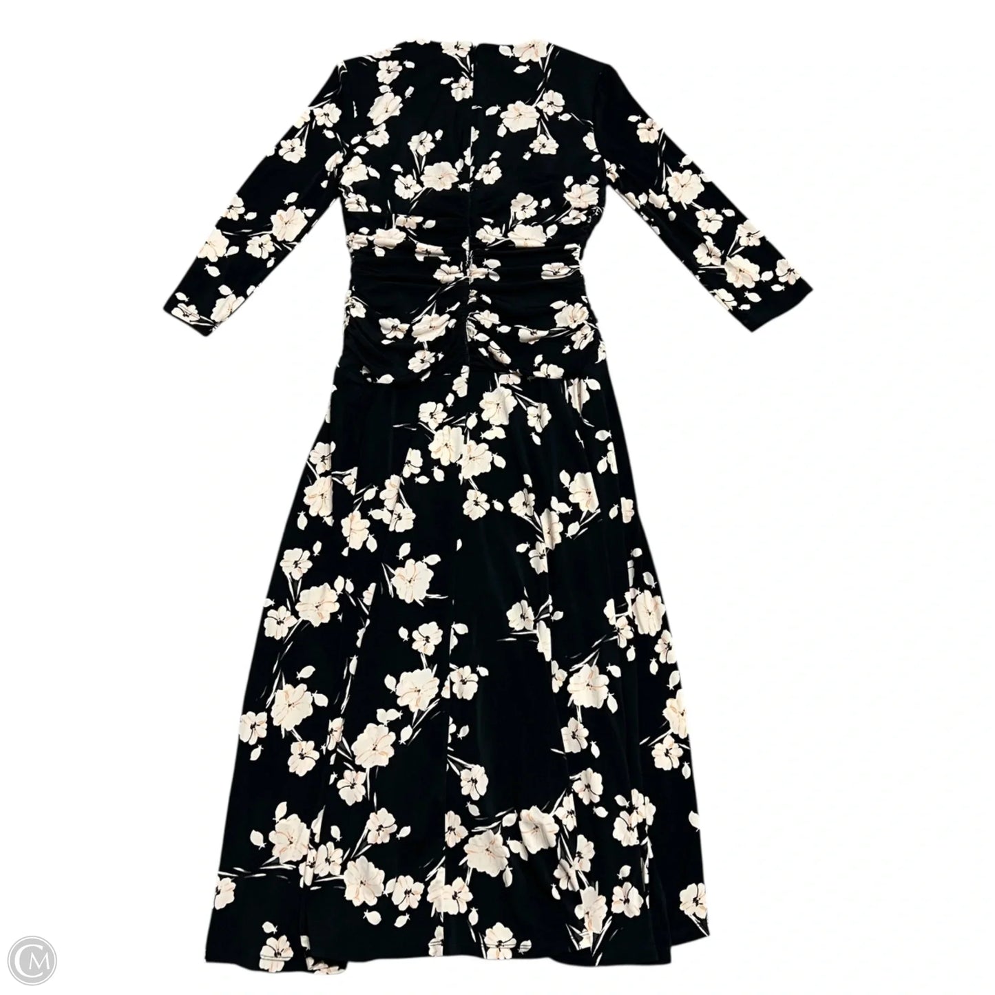 Dress Casual Maxi By Maggy London In Black & Cream, Size: S