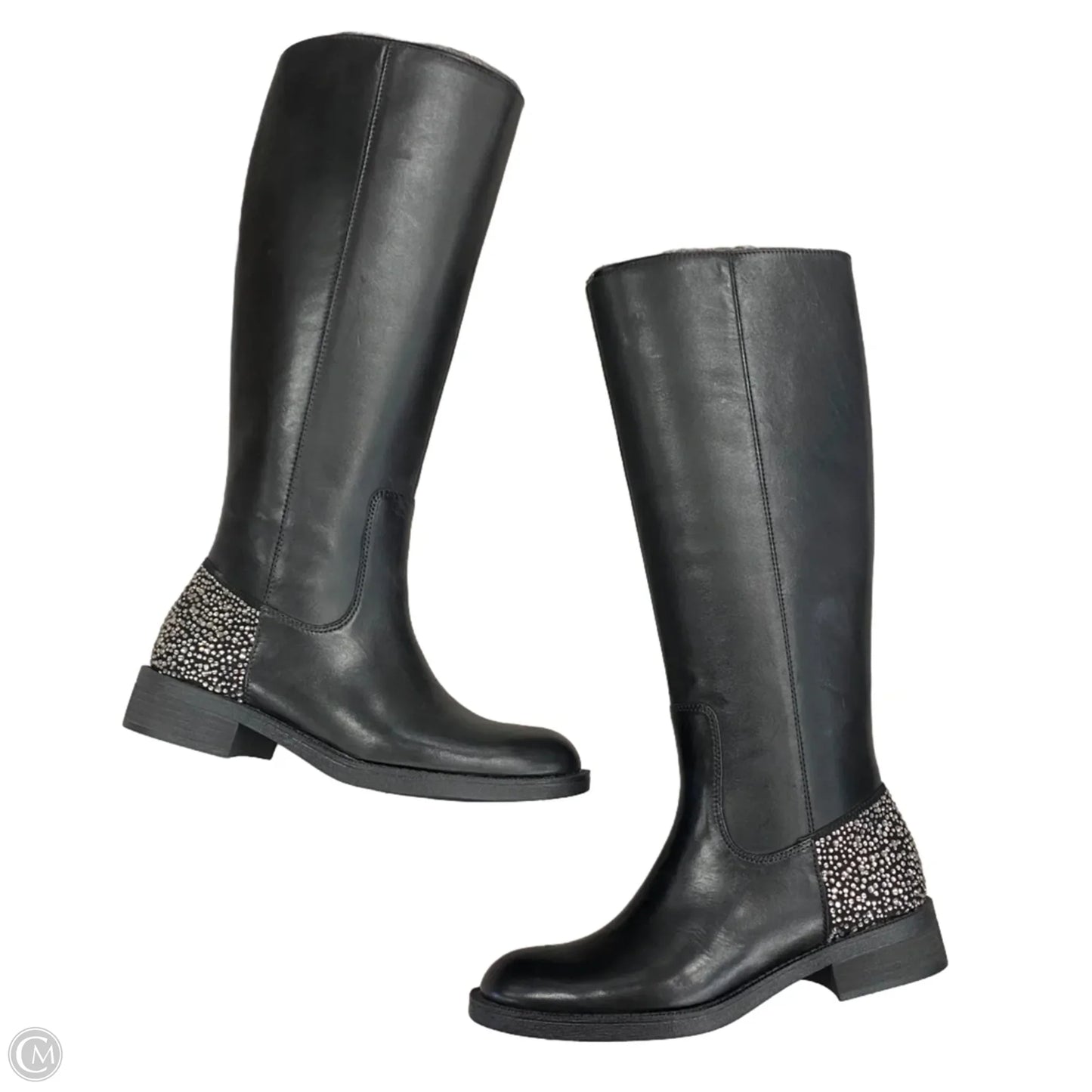 Boots Knee Heels By Enzo Angiolini In Black, Size: 7