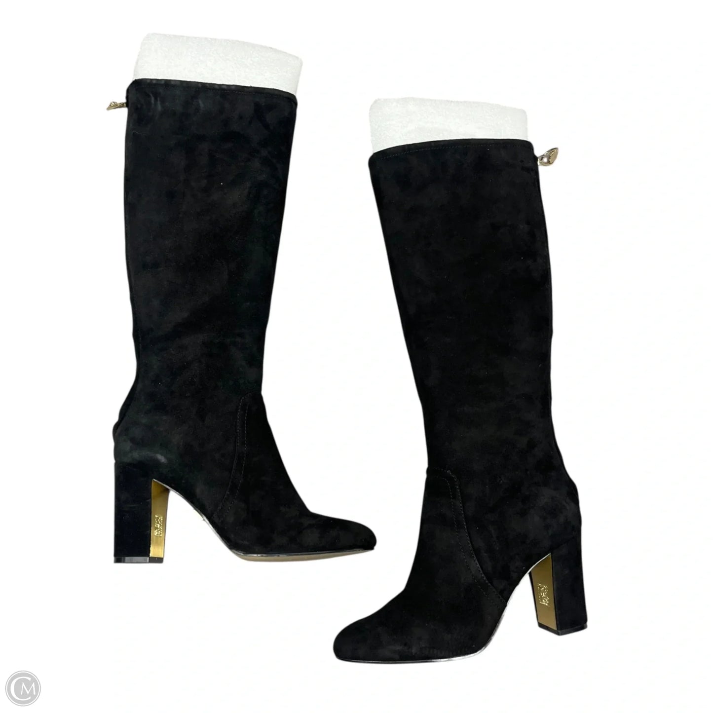 Boots Knee Heels By Anne Klein In Black, Size: 7