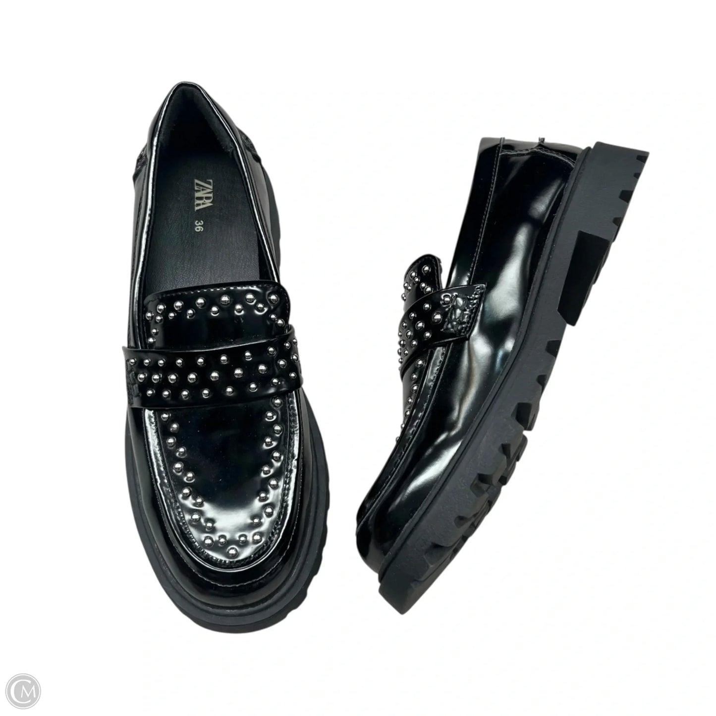 Shoes Heels Platform By Zara In Black, Size: 5.5