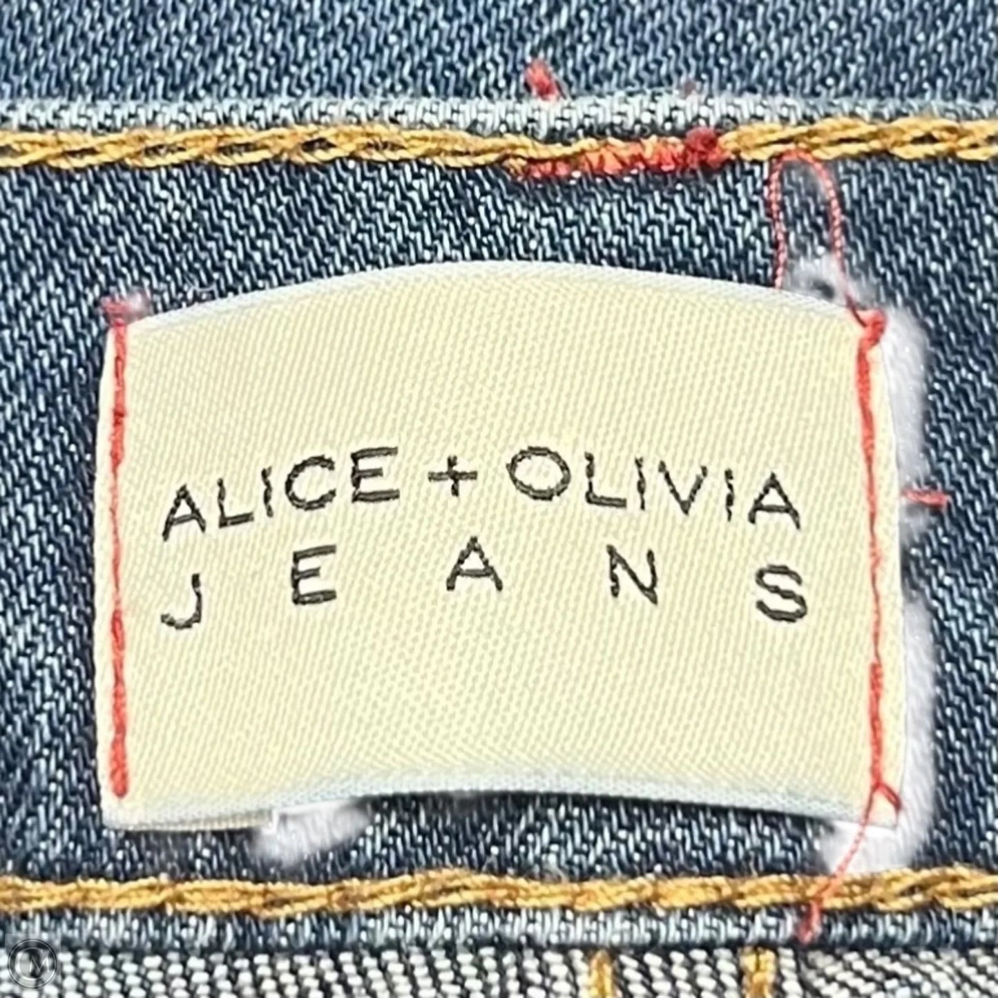 Jeans Designer By Alice + Olivia In Blue Denim, Size: 14