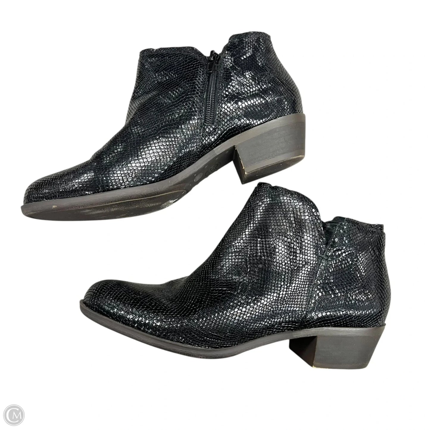 Boots Ankle Heels By Lucky Brand In Black, Size: 7.5