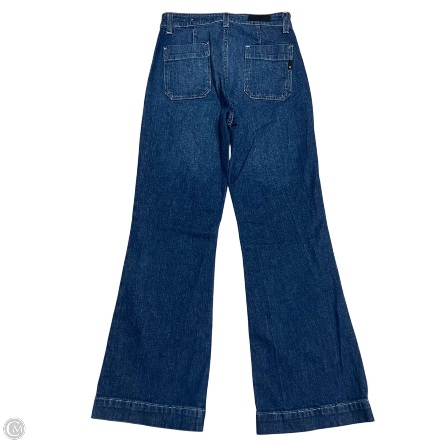 Jeans Flared By Adriano Goldschmied In Blue Denim, Size: 2