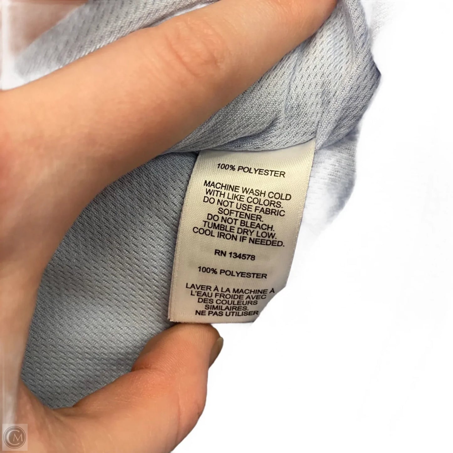 Sweatshirt Collar By Vineyard Vines In Blue & White, Size: L