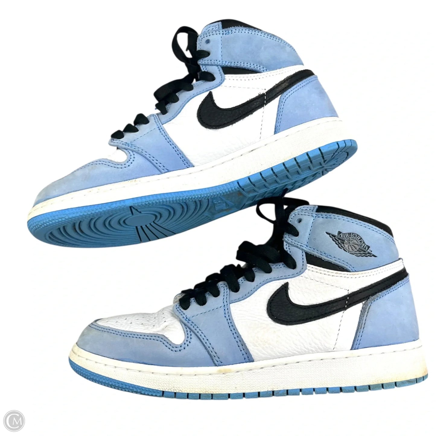 Shoes Luxury Designer By Jordan In Blue & White, Size: 8.5