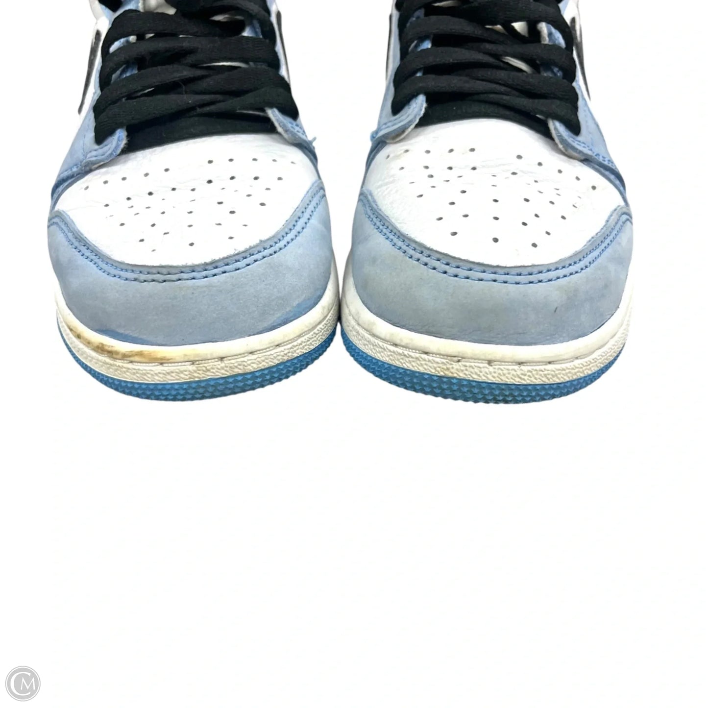 Shoes Luxury Designer By Jordan In Blue & White, Size: 8.5