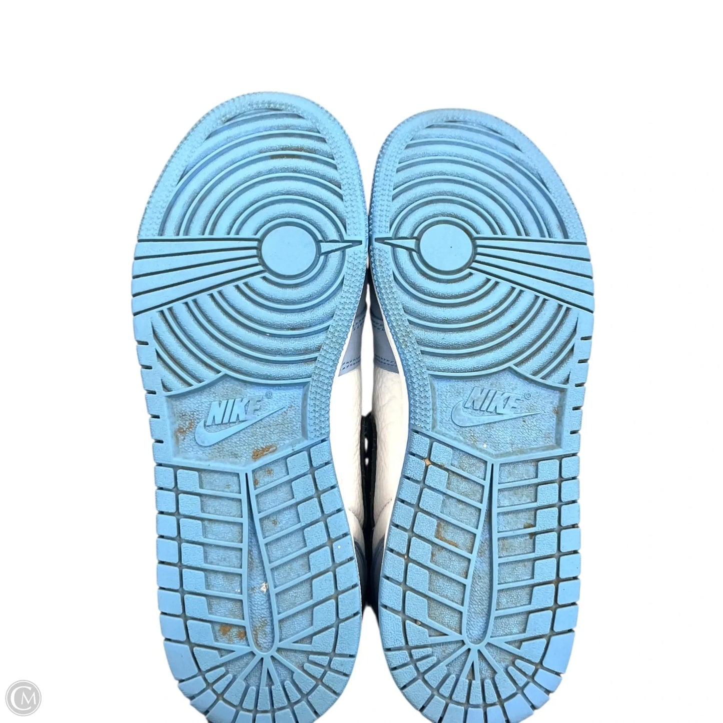 Shoes Luxury Designer By Jordan In Blue & White, Size: 8.5