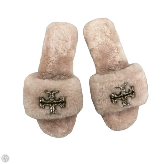 Slippers Designer By Tory Burch In Pink, Size: 7