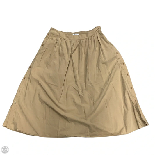 Skirt Maxi By Madewell In Tan, Size: Xl
