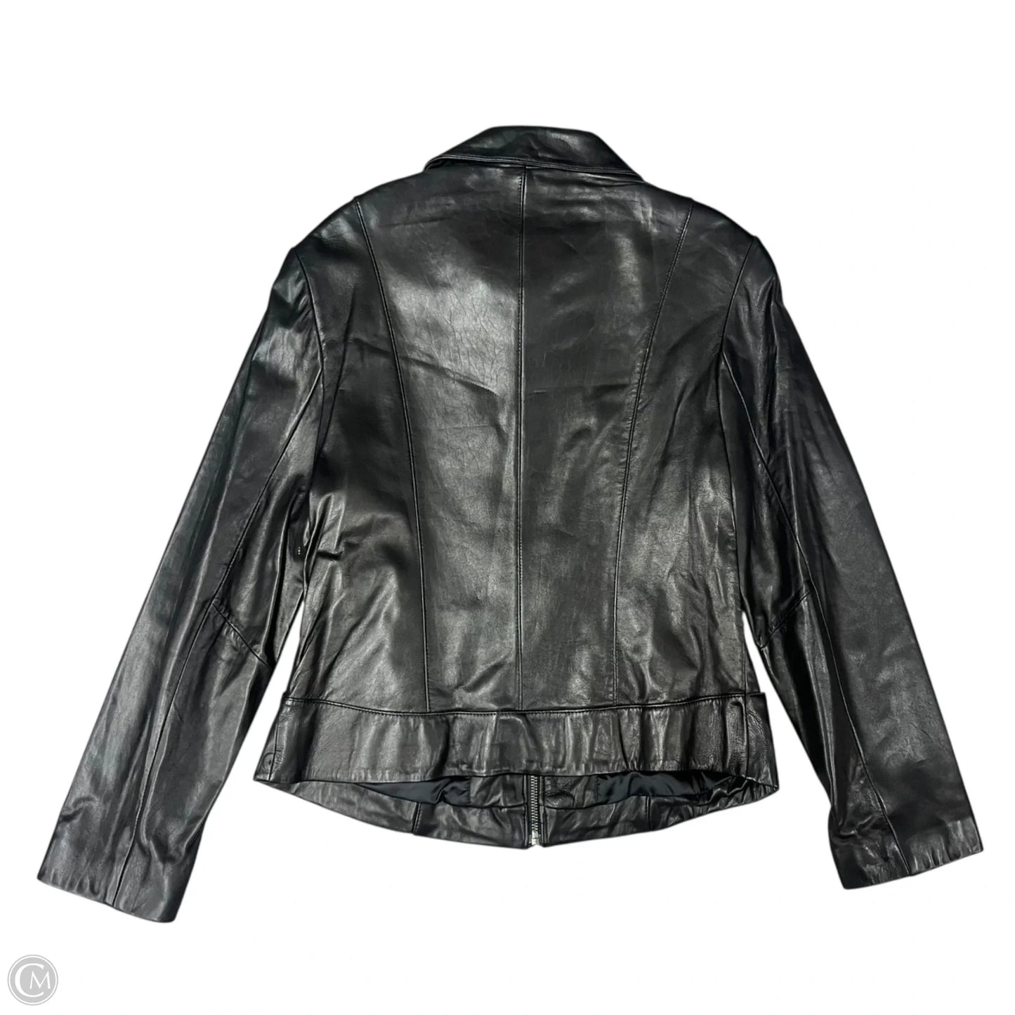 Jacket Leather By Tibor Leathers In Black, Size: M