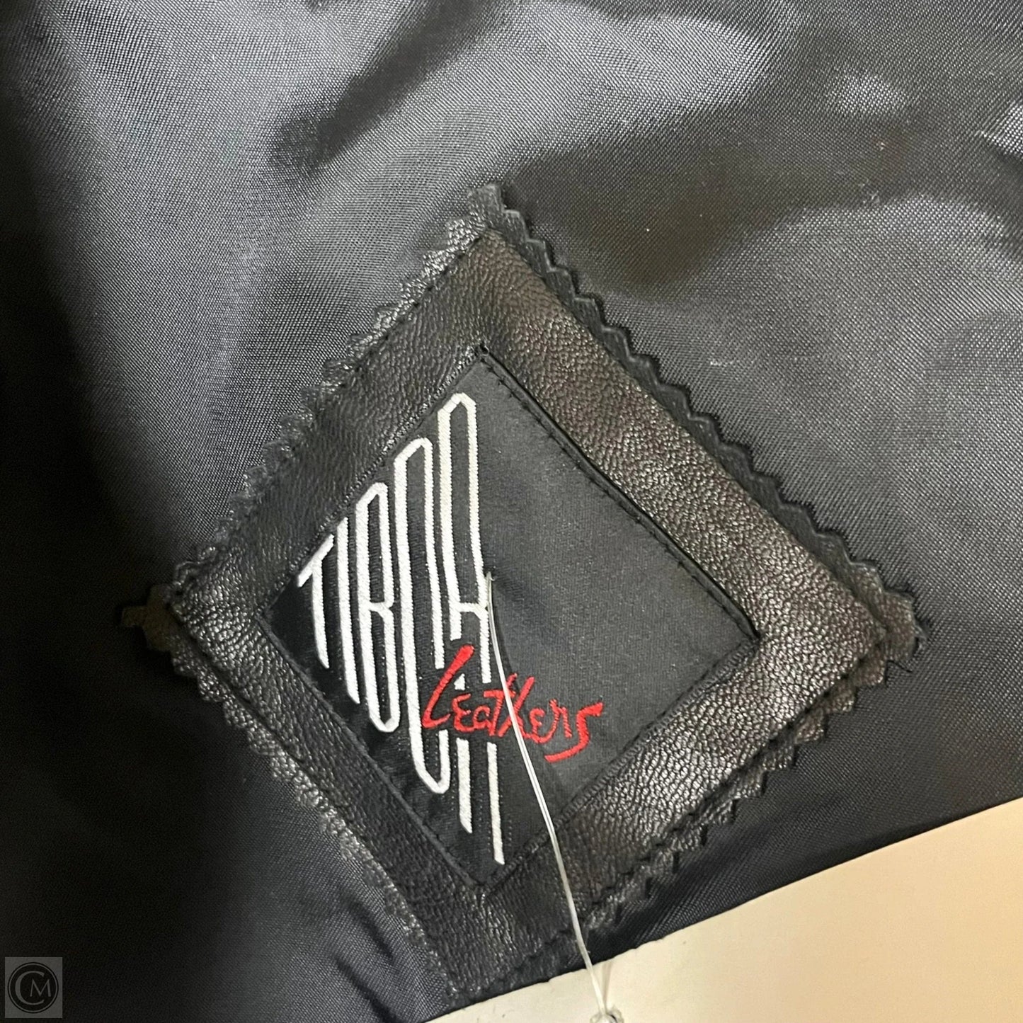 Jacket Leather By Tibor Leathers In Black, Size: M