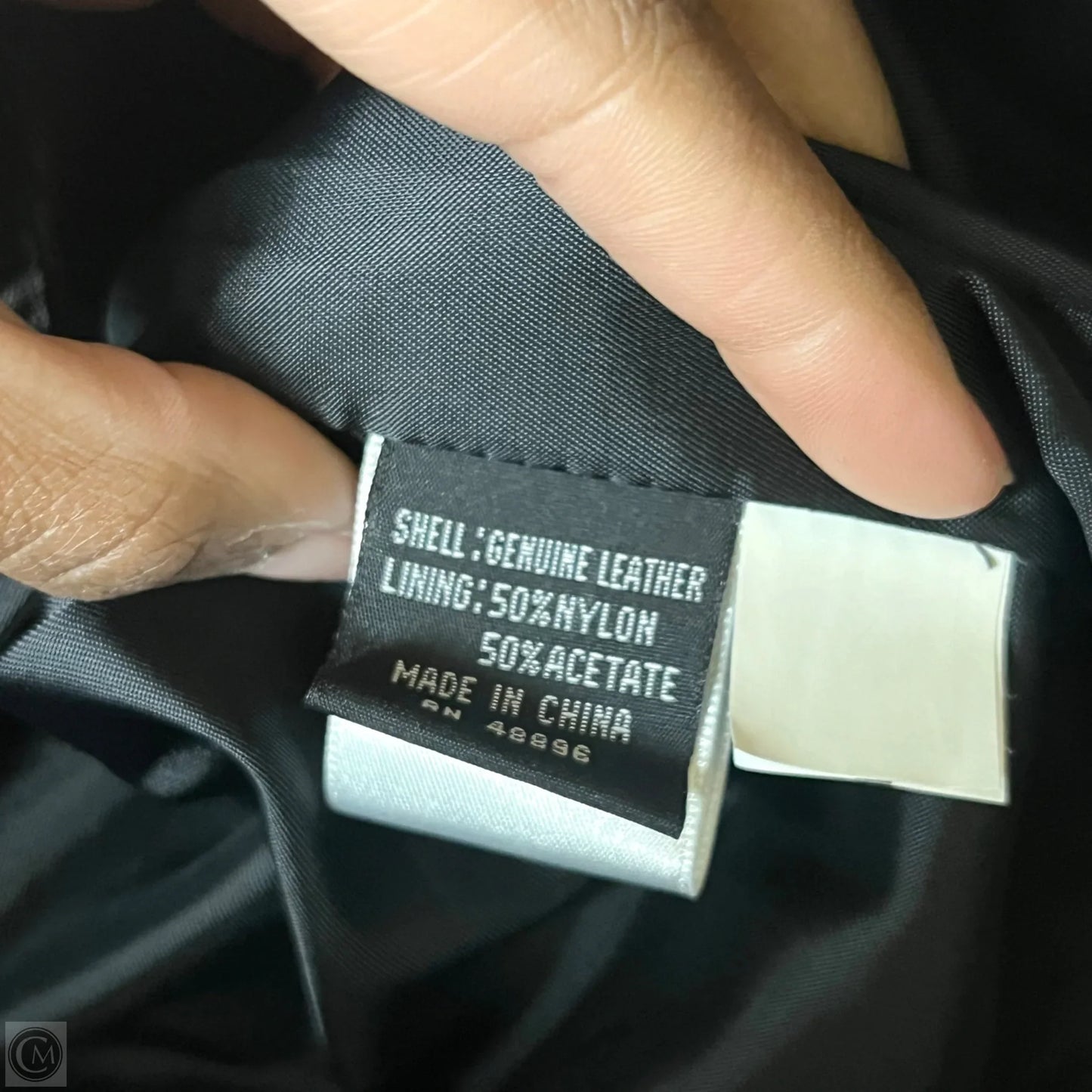 Jacket Leather By Tibor Leathers In Black, Size: M