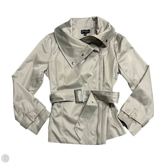 Coat Trench Coat By Eden Court In Tan, Size: L