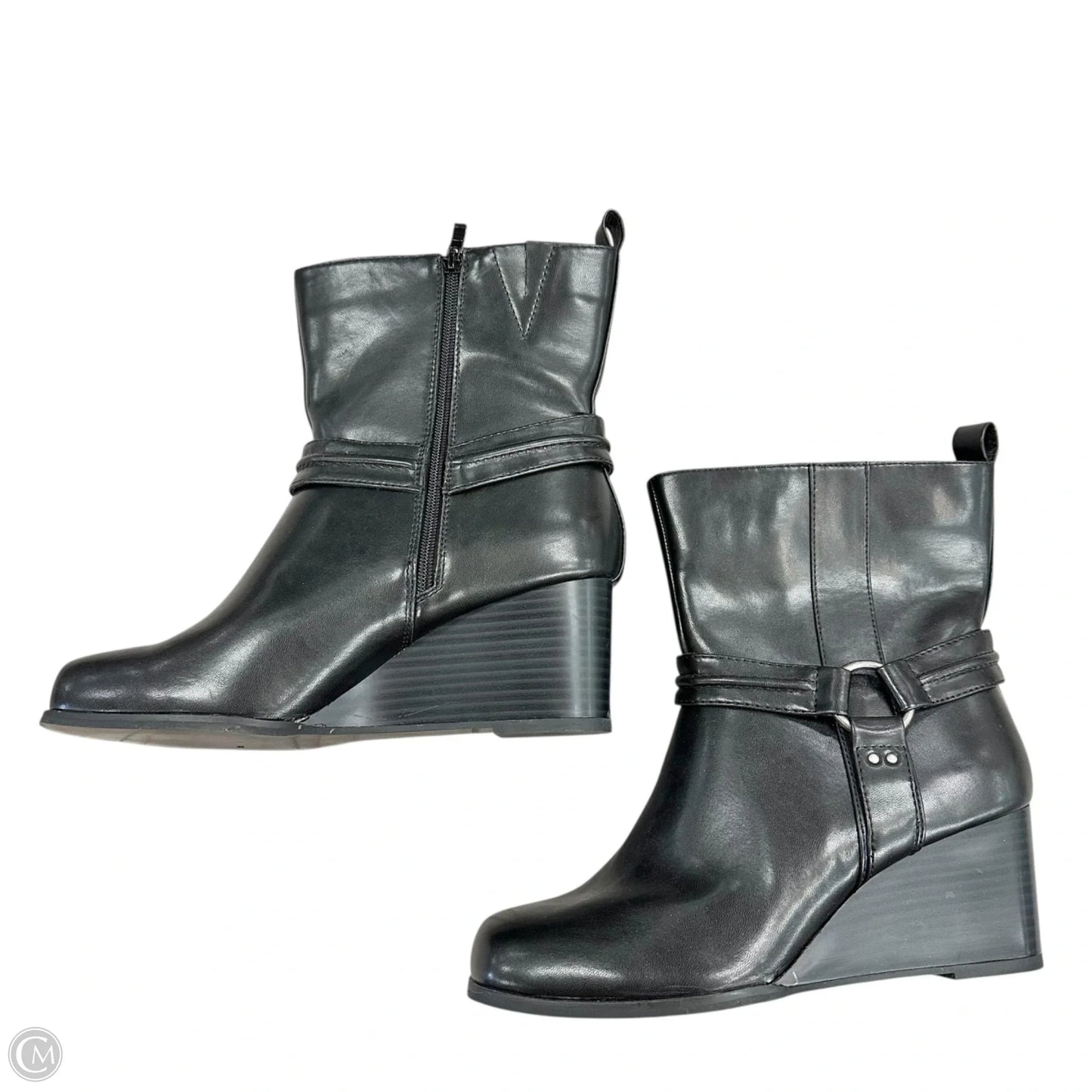 Boots Ankle Heels By Torrid In Black, Size: 11