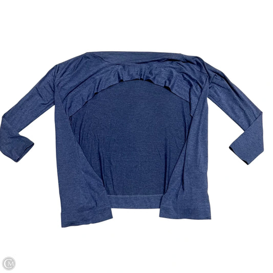 Sweater Cardigan By Banana Republic In Blue, Size: S