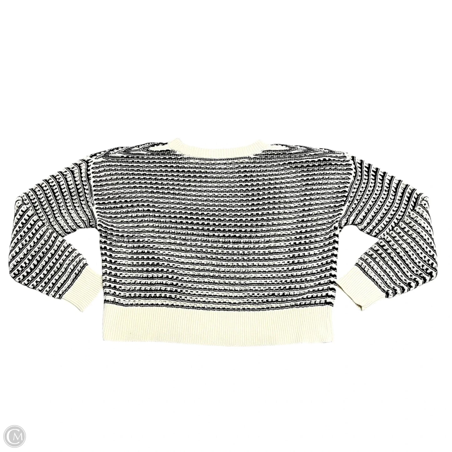 Sweater By Old Navy In Black & Cream, Size: M