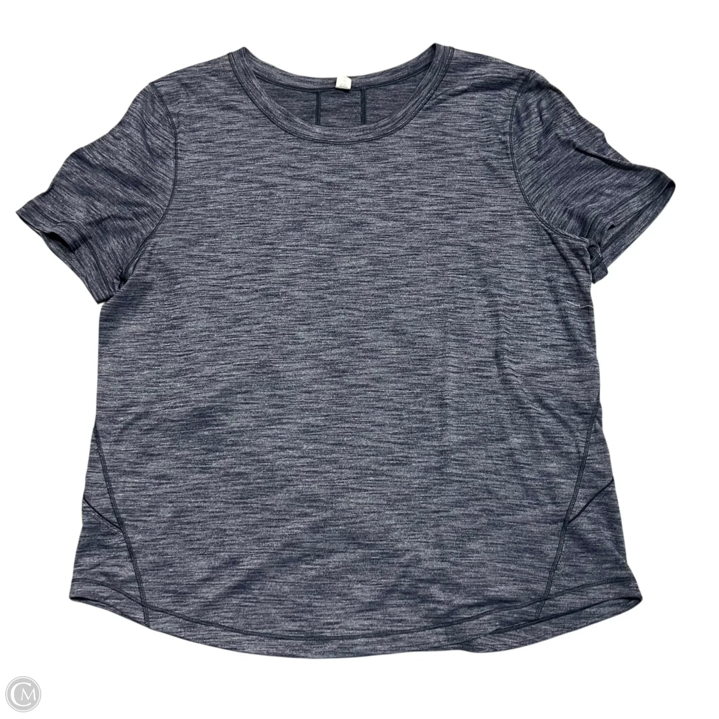 Athletic Top Short Sleeve By Lululemon In Blue, Size: L