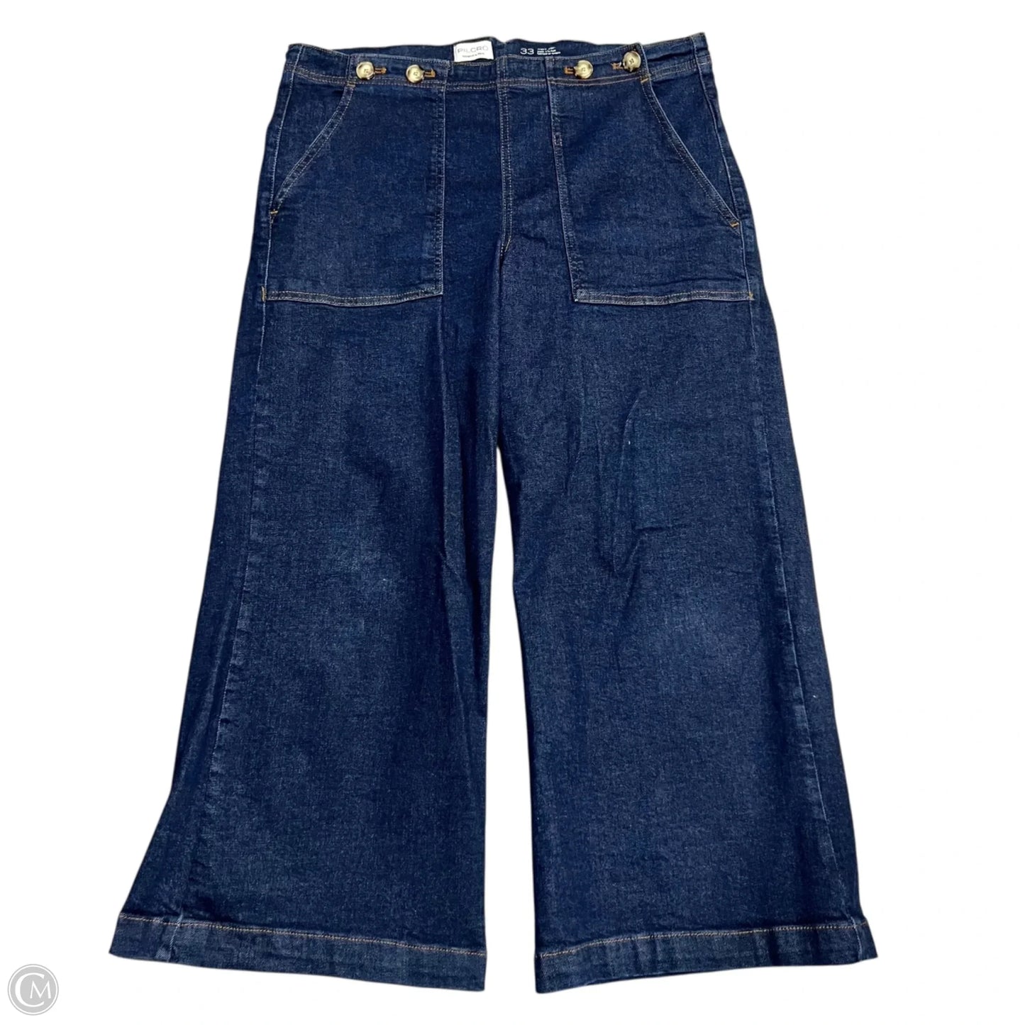 Jeans Wide Leg By Pilcro In Blue Denim, Size: 16