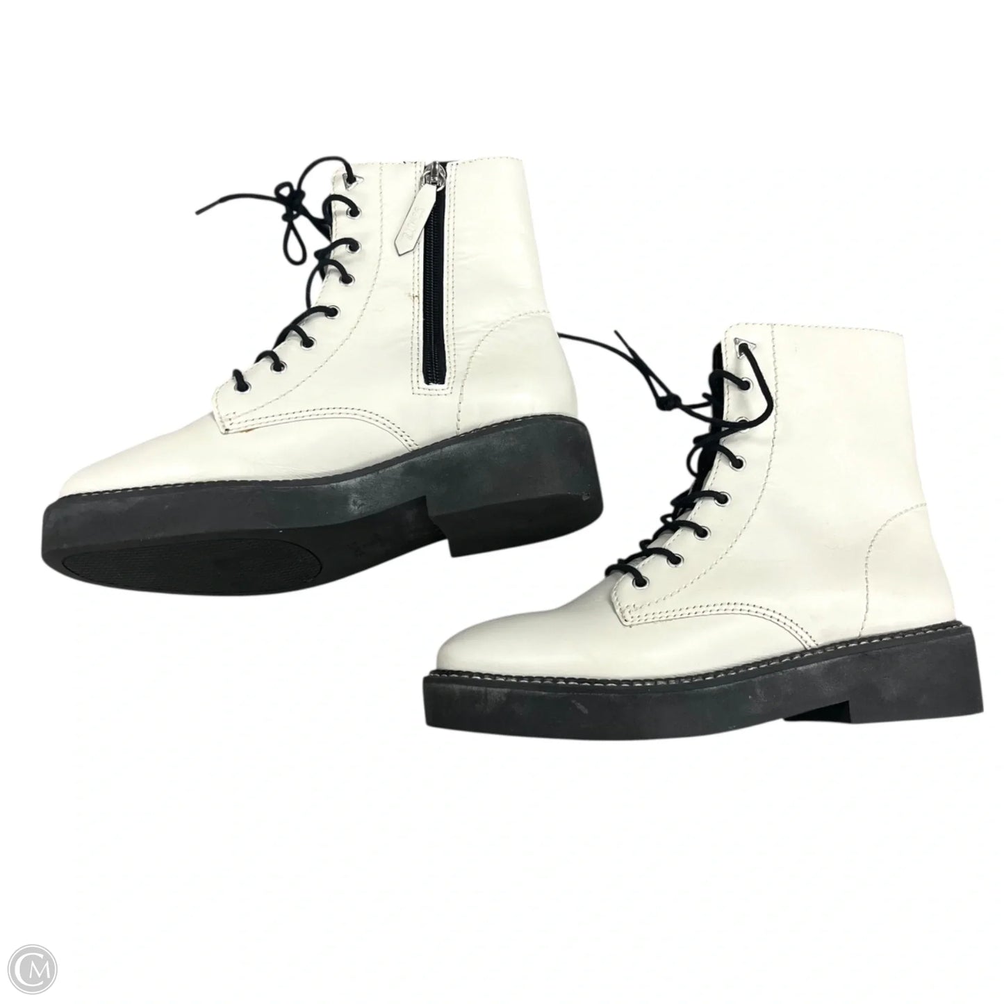 Boots Combat By Schutz In Cream, Size: 6