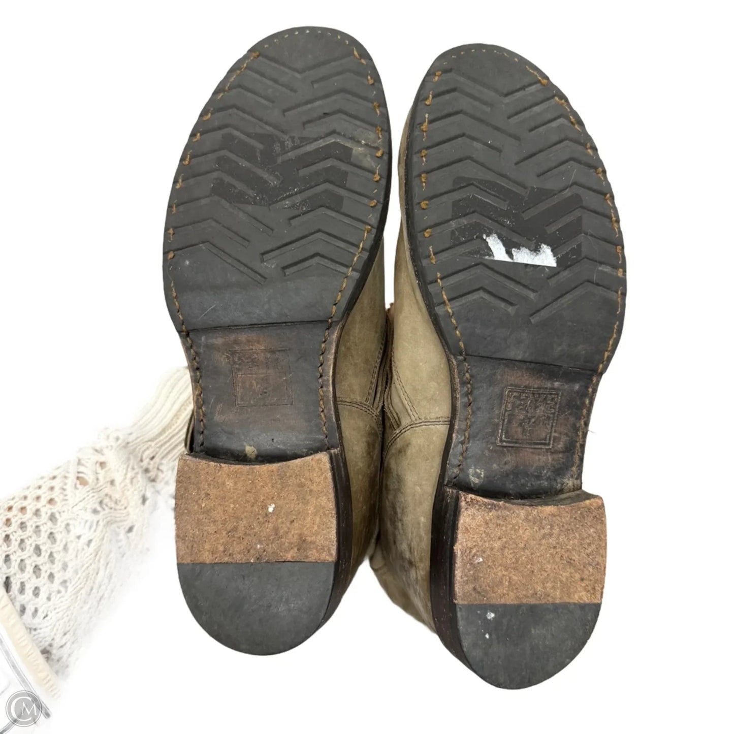 Boots Designer By Frye In Taupe, Size: 6