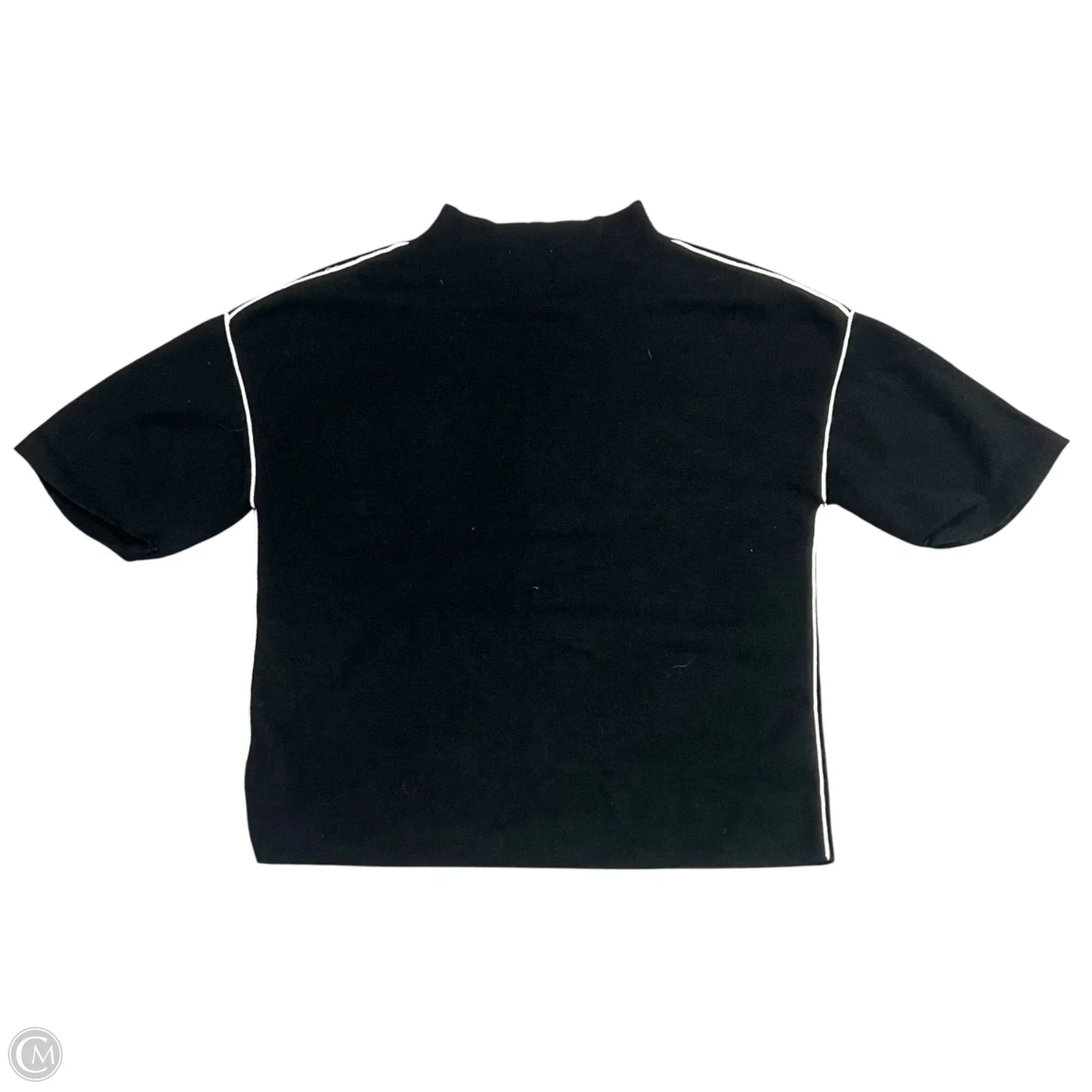 Sweater Short Sleeve By Industry In Black, Size: M