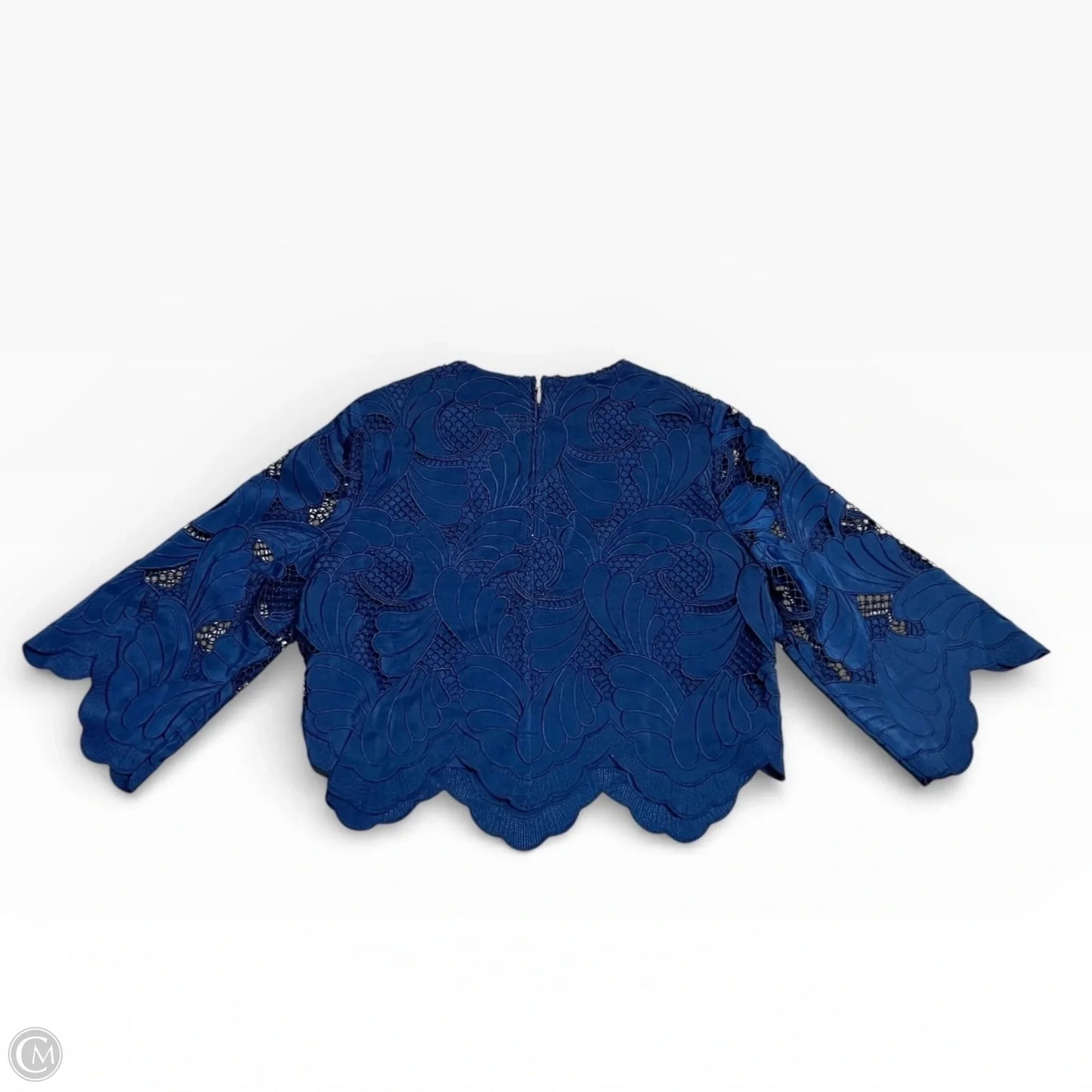 Top Long Sleeve Designer By Lilly Pulitzer In Navy, Size: S