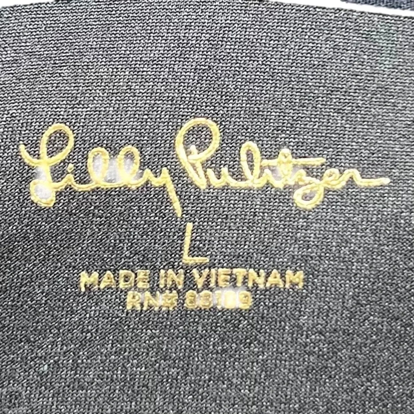 Sweatshirt Designer By Lilly Pulitzer In Black, Size: L