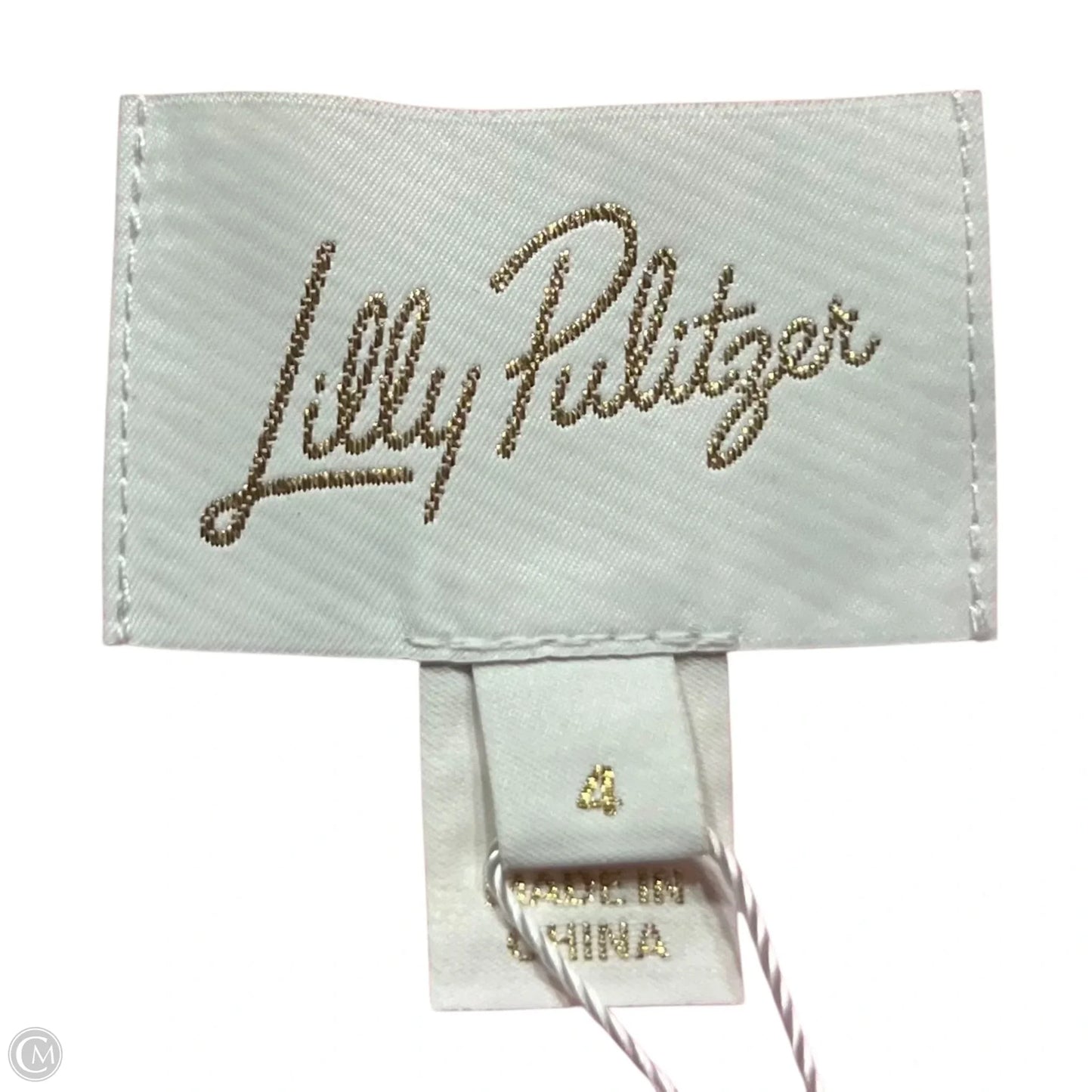 Romper Designer By Lilly Pulitzer In Pink & White, Size: S